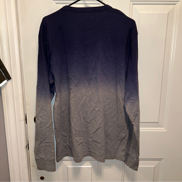 american eagle mens size L  gray long sleeve logo - Picture 2 of 4